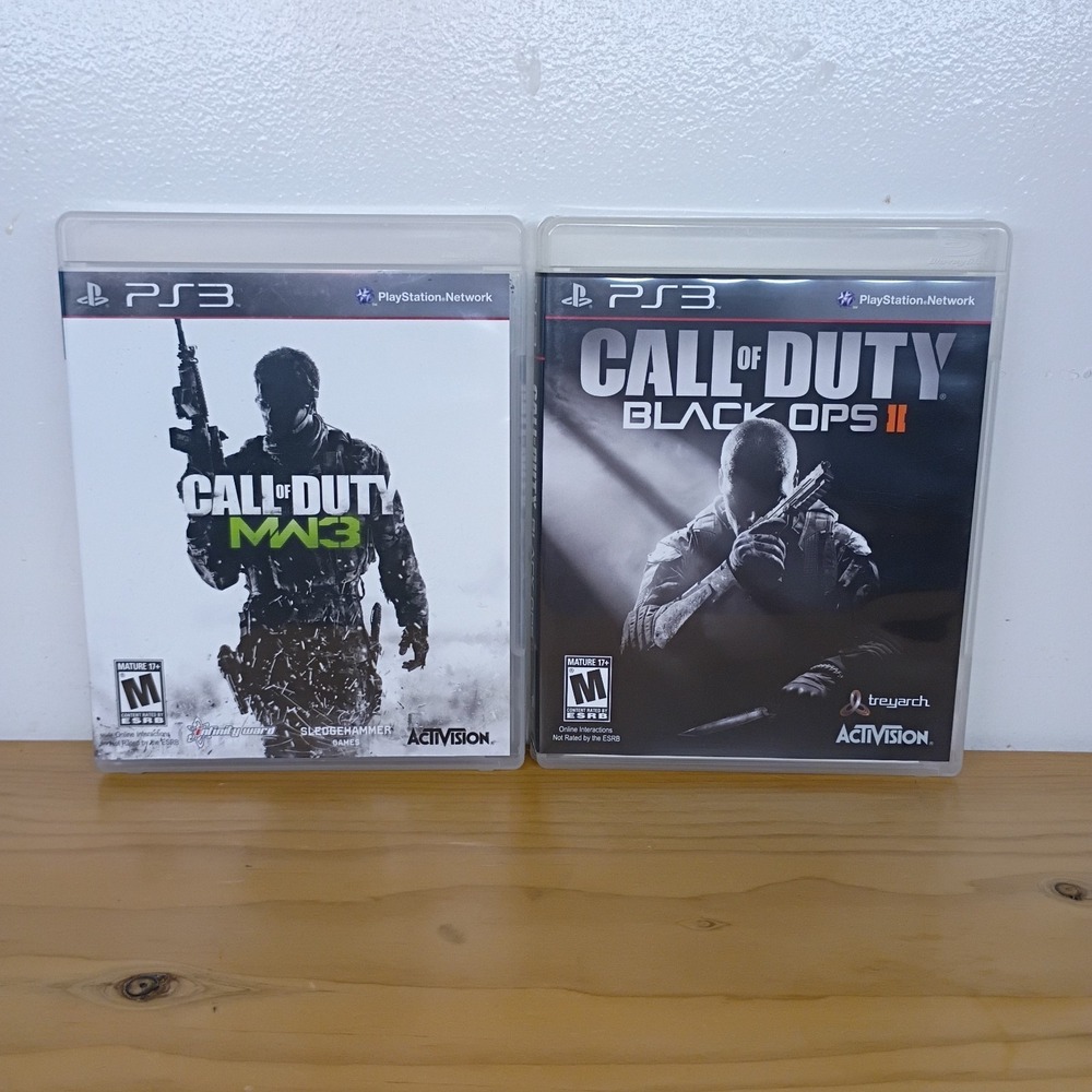 Call of Duty: Modern Warfare 3 & Black Ops II for Playstation 3 Game Lot